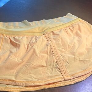 lululemon athletica Peach Mini Skirt with Built-In Shorts